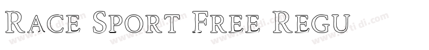 Race Sport Free Regu字体转换